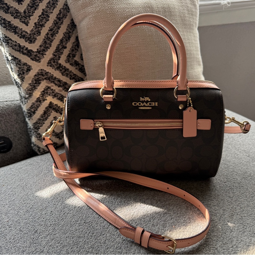 Coach brown and pink Satchel Bag